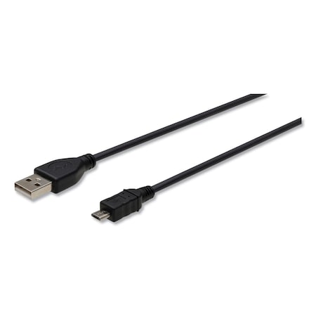 Innovera 6 ft. USB to Micro USB Cable, Black IVR30008